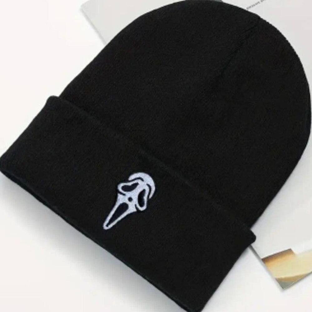 Scream Beanie Ghost Mask Cold Weather Winter Hat Halloween Gothic Birthday Gift!